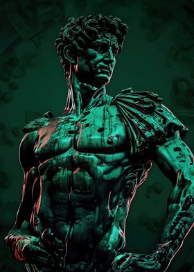 Green Marble Statue