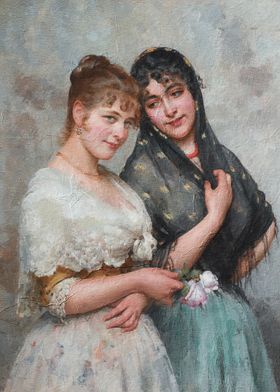 Two Women Portrait