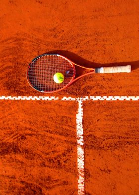 Tennis Racket and Ball