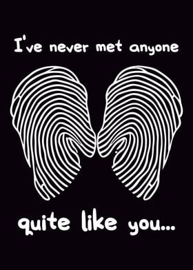 Fingerprint Love Quote