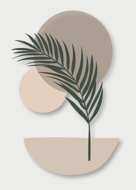 Palm Leaf Minimalist Art