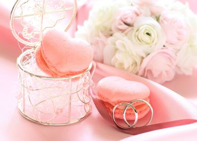 Wedding Macarons and Rings