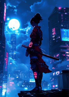 Cyberpunk Samurai