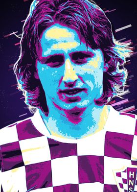 Luka Modric Retro Art