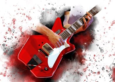 Red Electric Guitar