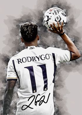 Rodrygo Goes Digital Painting Art