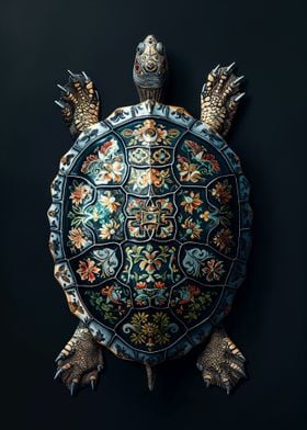 Ornate Turtle Shell