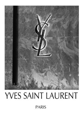 Yves Saint Laurent luxury poster