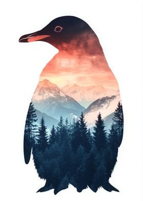 Penguin Mountain Sunset