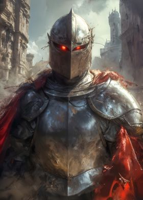 Knight with Red Eyes