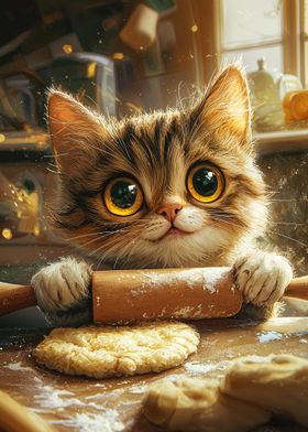 Cute Cat Baking