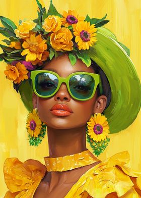 Floral Fashion Portrait