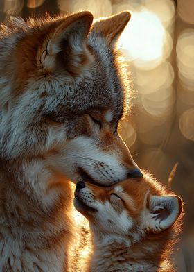 Wolf and Pup