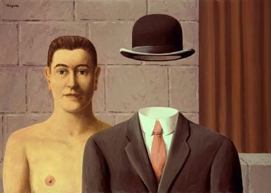 The Son of Man Painting by rene magritte