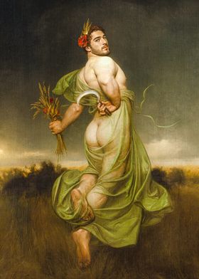 Allegorie des Sommers - Harvest God Painting