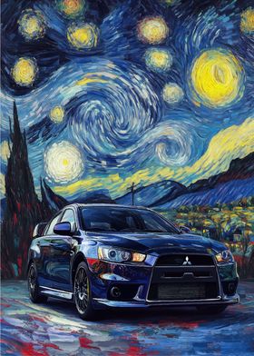 Mitsubishi Evo Starry Night