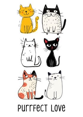 Cute Cat Illustration