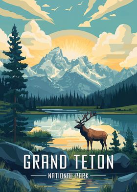 Grand Teton National Park Poster