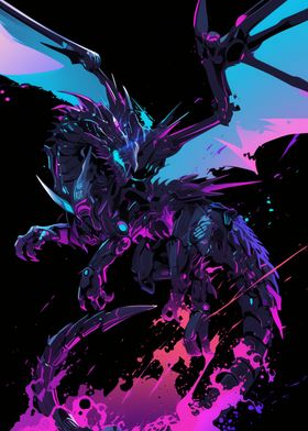 Cybernetic Dragon Art