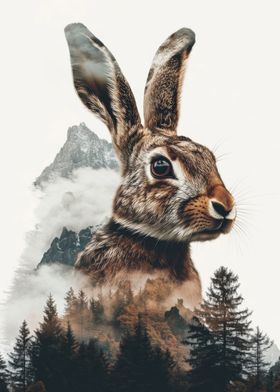 Mountain Hare Portrait