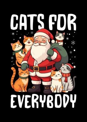 Santa Claus with Cats