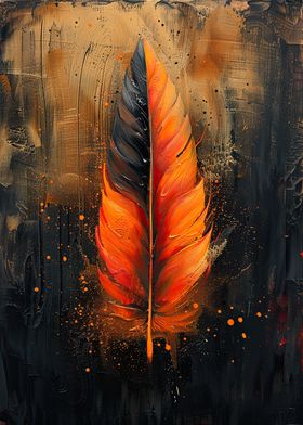 Fiery Feather Painting