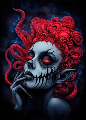 Gorgon with Red Hair