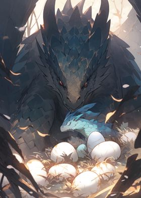 Dragon Nest with Eggs