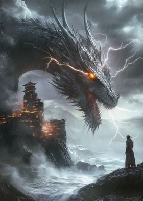 Dragon In Storm