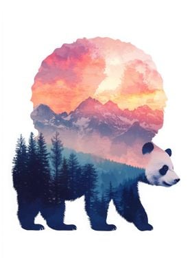 Panda Mountain Sunset