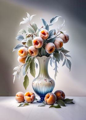 Frozen Peach Bouquet winter flowers