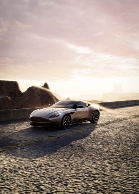 Aston Martin Vantage Sunset Drive