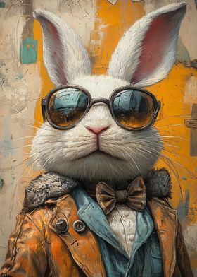 Cool Rabbit in Sunglasses