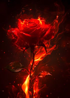 Fiery Rose