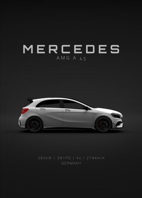 Mercedes-Benz A45 AMG 2017 - White - Specs