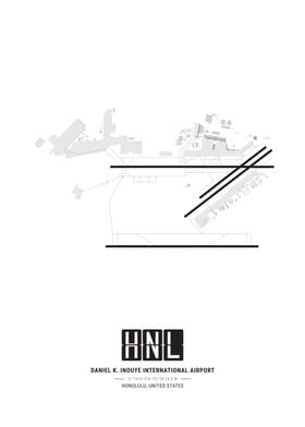 Daniel K. Inouye International Airport Layout