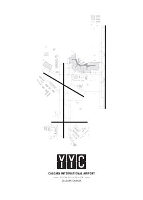 Calgary Airport Layout