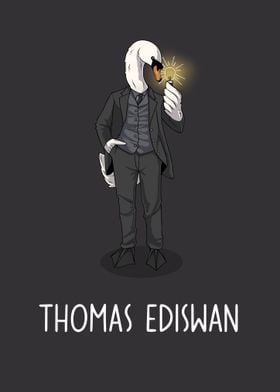 Swan Thomas Edison Funny Puns