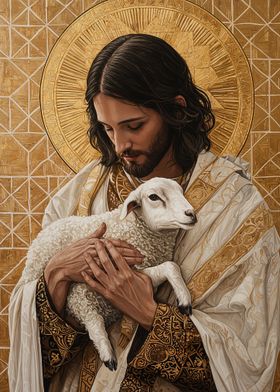 Jesus with Lamb