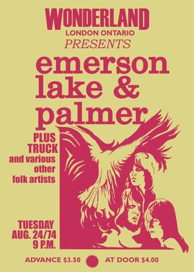 Emerson, Lake & Palmer Concert Poster