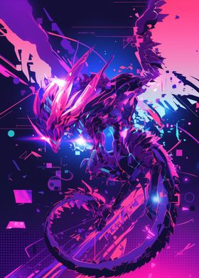 Cyberpunk Dragon Art