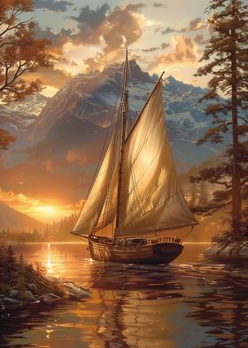 Sailboat at Sunset