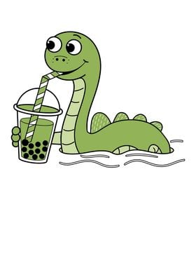 Nessie with Boba Tea