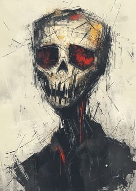 Skull Portrait Art