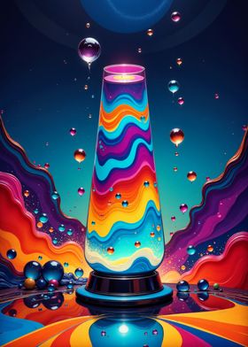 Abstract Lava Lamp Art