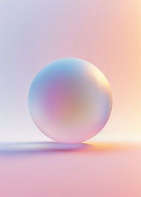 Abstract Sphere on Gradient Background