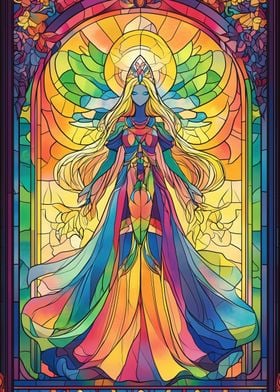 Stained Glass Angel