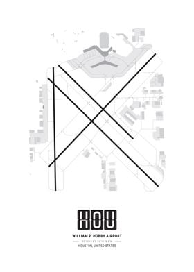 Houston Hobby Airport Map