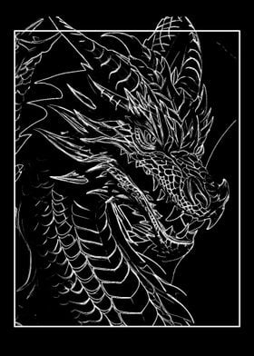 Dragon Line Art