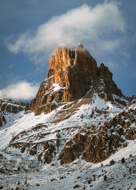 Snowy Mountain Peak